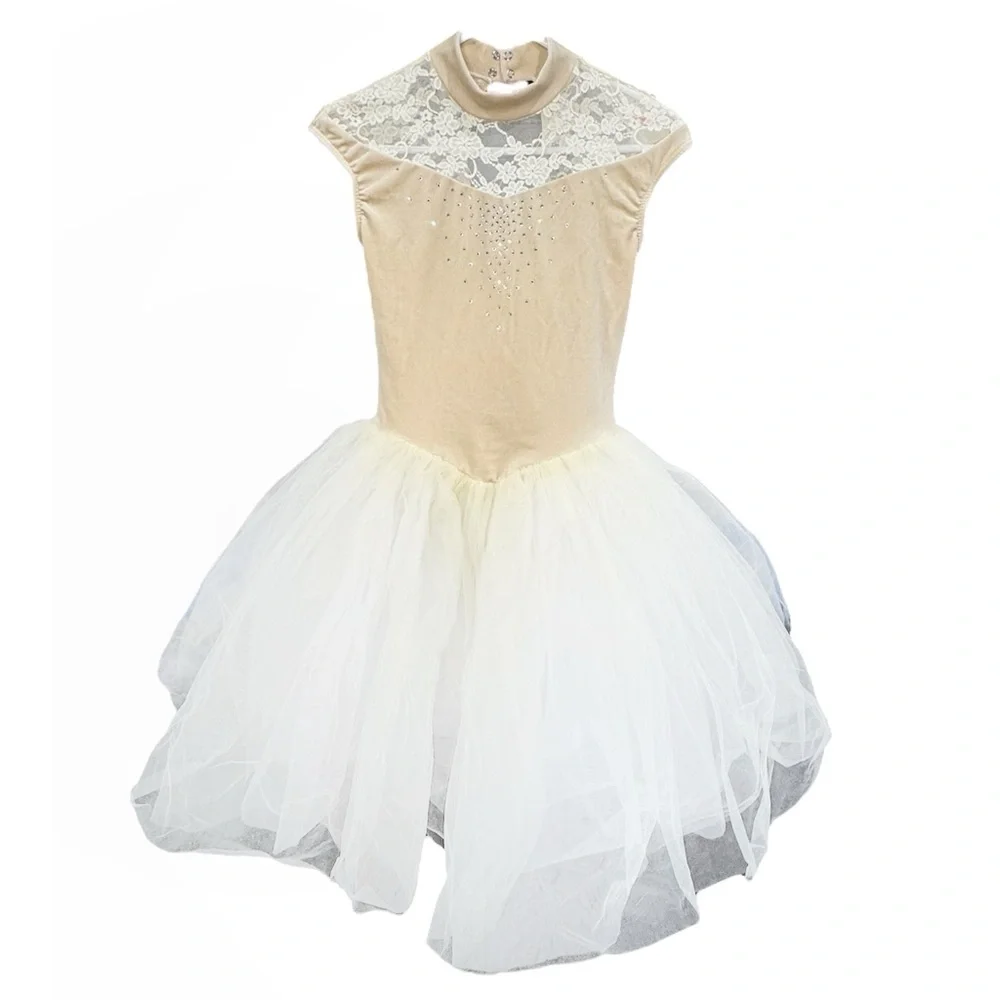 Weissman Showtime Arietta Cream Yellow Ballet Tutu Costume XLC Dance Dress